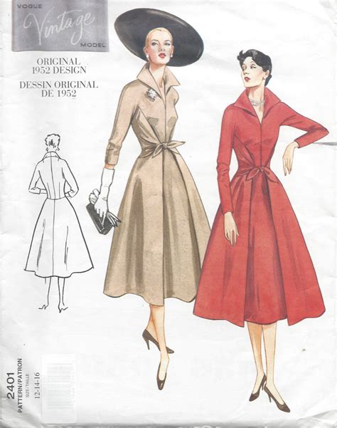 Vintage Vogue Sewing Pattern B Inches Dress R The