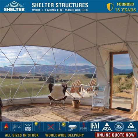 M Diameter Eco Living Luxury Glamping Dome For Sale Geodesic Dome