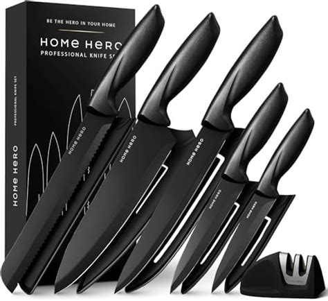 Home Hero Ultra Sharp Stainless Steel Kitchen Knife Set Chef Knives