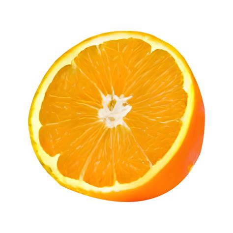 half cut orange. Orange slice. healthy food. clipping path 9588844 PNG