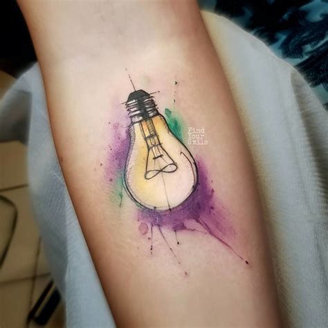 Pin by Letícia on Referências pilares Lightbulb tattoo World famous