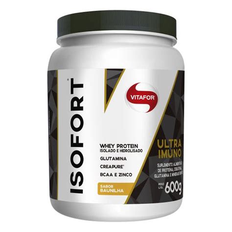 Isofort Ultra Imuno Baunilha 600gramas Whey Protein Vitafor Whey