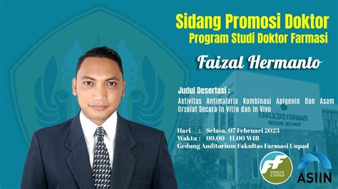 Sidang Promosi Doktor Faizal Hermanto Youtube