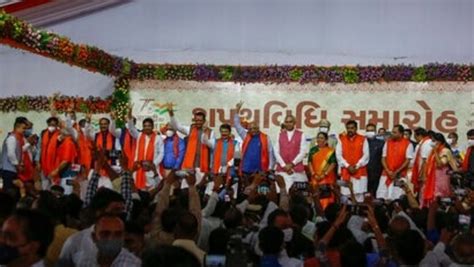 24 Ministers Inducted In Gujarat Cm Bhupendra Patels Cabinet Check Portfolios Latest News