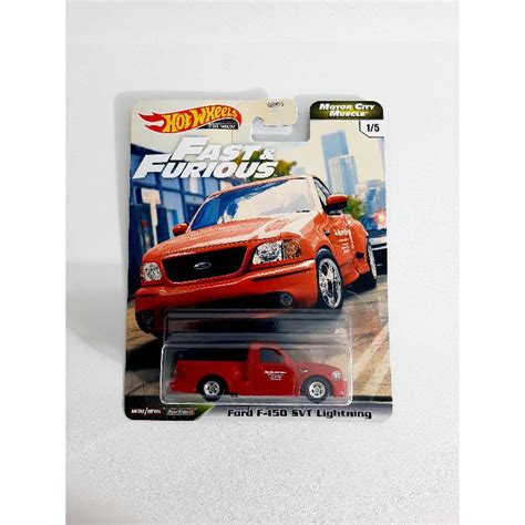 Jual Hot Wheels Premium Ford F F Svt Lightning Merah Fast Furious Motor City Muscle