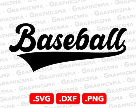 Baseball Style Name Svg File Baseball Svg File Dxf Cricut Etsy