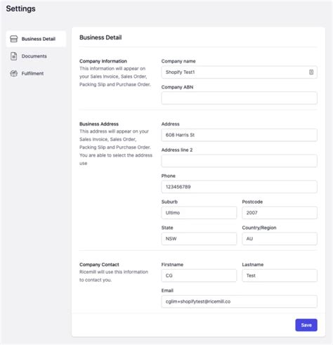 Your Account Settings Ricemill Order Fulfilment App For Shopify Sellers