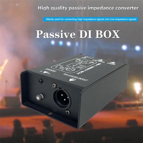 Passiva Audio Di Box Caixa De Inje O Direta Baixo Ru Do Baixo De