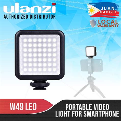 Ulanzi W Led Video Light Led With Hot Shoe Dimmable Portable Video Light For Cameras