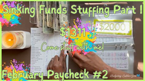 February Paycheck 3 Sinking Funds Stuffing Part 1 1311 Come