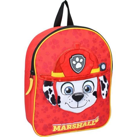 Bebeboutik PAT PATROUILLE Sac à dos Furry Friends Rouge Enfant