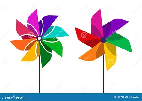 Pinwheel Logo Vector Illustration Cartoondealer