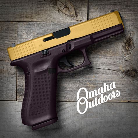 Notify Me Glock 17 Gen 5 FS Plum Pistol 10 RD 9mm Gold Slide Omaha