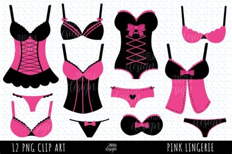 Pink Lingerie Clipart Sexy Underwear Graphic By Terevela Design Creative Fabrica