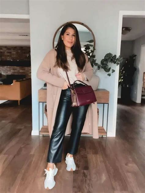 HOW TO STYLE LEATHER PANTS OUTFIT IDEAS Bella Style Living