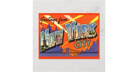 Greetings From New York City Postcard Zazzle