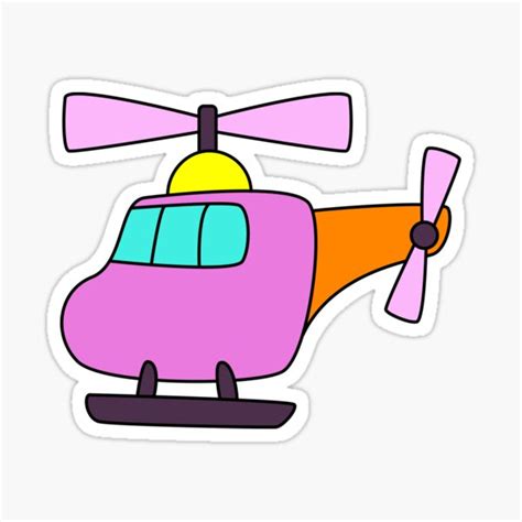 Helicopter With Three Windows Sticker For Sale By SVGS101 Redbubble