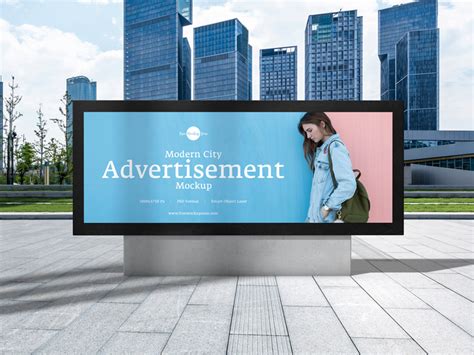 Free Modern City Advertisement Billboard Mockup Freemockup Net