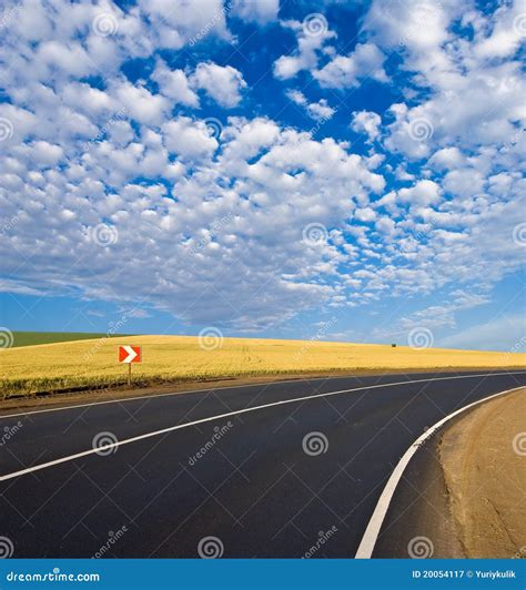 Road turn stock image. Image of coverage, road, panoramic - 20054117