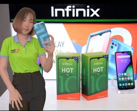 Infinix Hot 10 play Ram 2 GB Rom 32 GB เครองแทจากศนย รบประกน