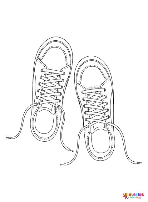 30 Dibujos De Zapatillas Para Colorear ColoringPagesOnly