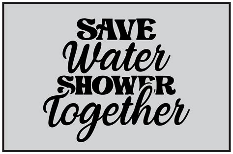 Save Water Shower Together Graphic By Journey With Craft · Creative Fabrica