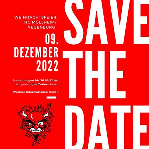 Save The Date Weihnachtsfeier Hg M Llheim Neuenburg Handball