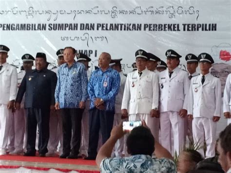 SEKDIS DAPD MENGHADIRI UNDANGAN PELANTIKAN PERBEKEL Dinas Arsip Dan