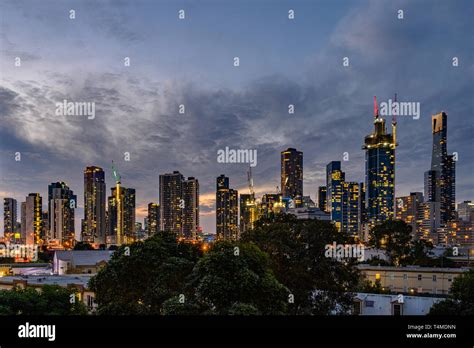 Melbourne City Skyline Stock Photo - Alamy