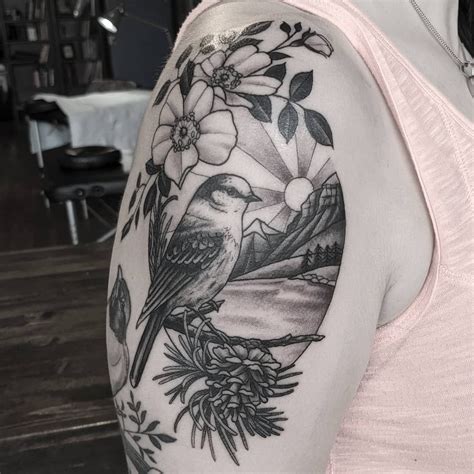 Edmonton Tattoo Tattoo Artists Flower Tattoo Flora Birds Lauren