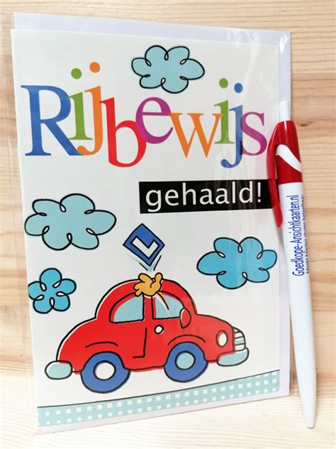 Wenskaart Geslaagd Rijbewijs Goedkope Ansichtkaarten Nl