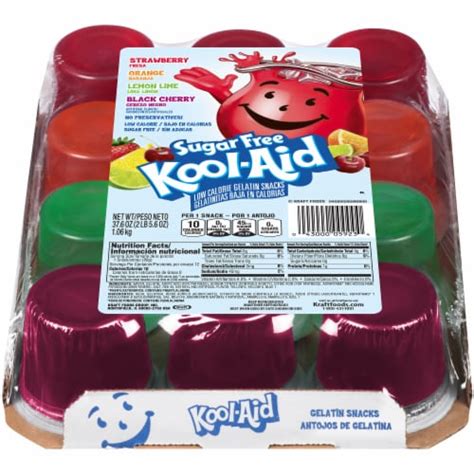 Kool-Aid Sugar Free Gelatin Snacks, 12 Count/3.13 Oz - Kroger