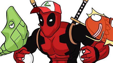 Let S Animate Deadpool Battling Pokémon Youtube