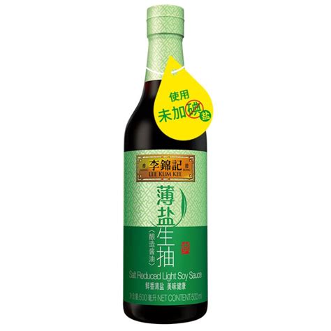 李锦记 酱油 薄盐生抽 少盐多鲜酱油 500ml【图片 价格 品牌 评论】 京东