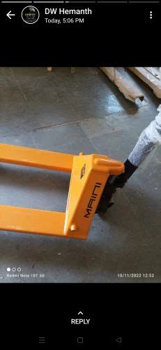 Maini Hydraulic Hand Pallet Truck For Material Handling At Rs In