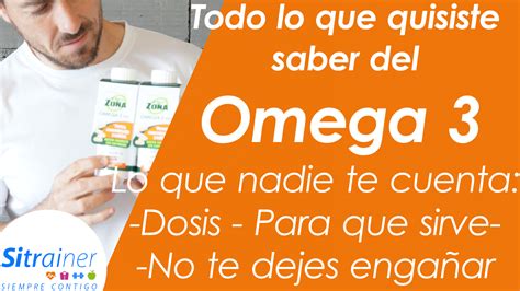 Todo Lo Que Quisiste Saber Del Omega Aceite De Pescado Sitrainer