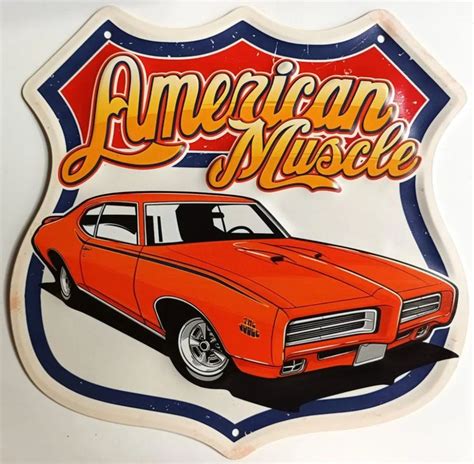 Plaque métal vintage AMERICAN MUSCLE CAR THE JUDGE TOFMOBILE Plaque