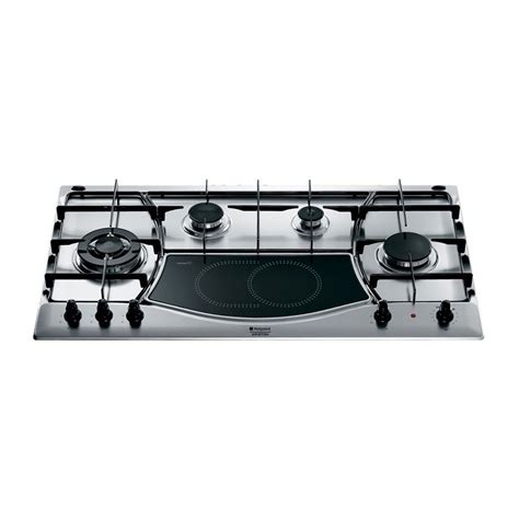 Ariston Built In Hob 90 Cm 4 Gas Burners And 2 Electric Halogen Plates