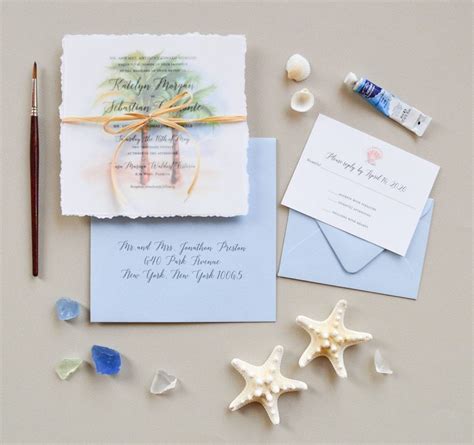 Island Romance Beach Wedding Invitations