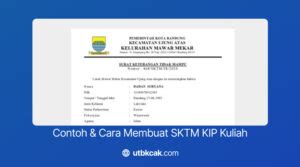 Contoh SKTM KIP Kuliah 2024 Syarat Membuat