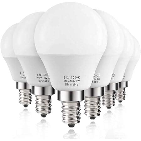 6 Watt 60w Equivalent Hansang LED Bulbs E12 Small Base Candelabra