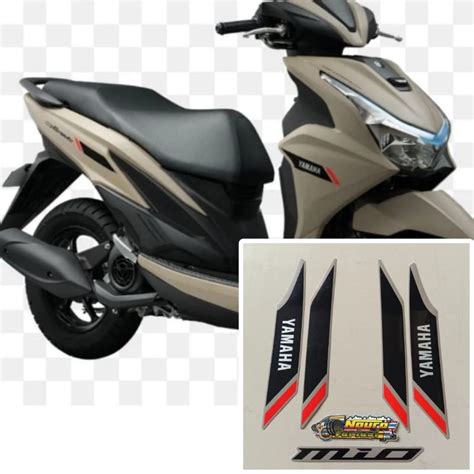 Jual Striping Yamaha Mio Gravis Silver Stiker List Body