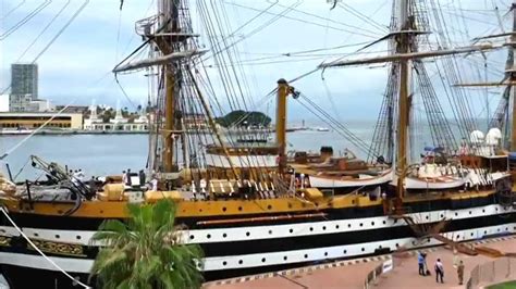 Buque Amerigo Vespucci el Más Hermoso del Mundo Está en Puerto