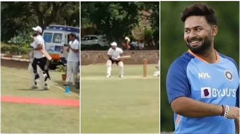 Video Watch Rishabh Pant Starts Batting After Recovering From Injury