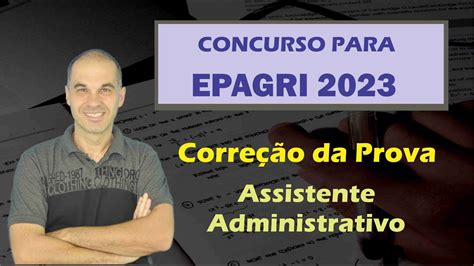 Epagri 2023 FEPESE Correção da Prova parte I Assistente