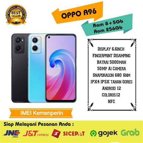 Jual OPPO A96 RAM 8GB 5GB ROM 256GB GARANSI RESMI OPPO INDONESIA