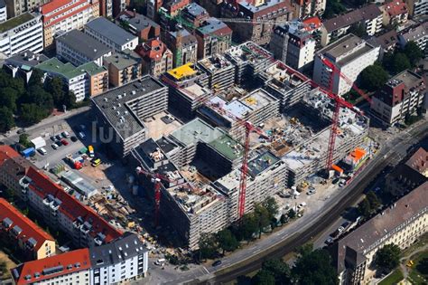 Stuttgart Aus Der Vogelperspektive Baustelle Zum Neubau Einer