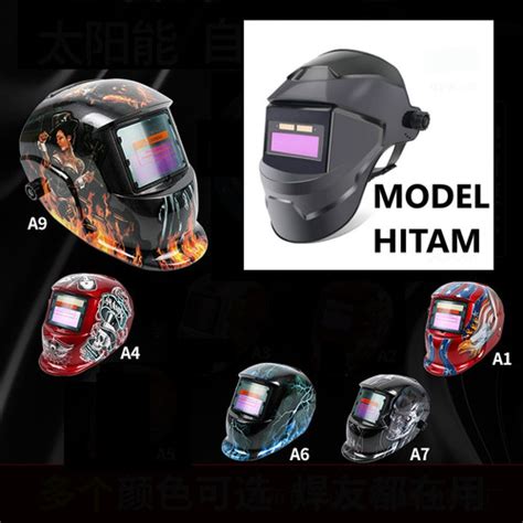 Jual Helm Las Otomatis Auto Darkening Welding Helmet Full Face