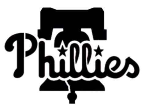 Phillies Logo Black And White