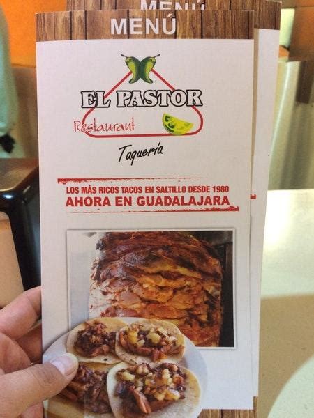 Carta Del Restaurante Taqueria El Pastor Zapopan